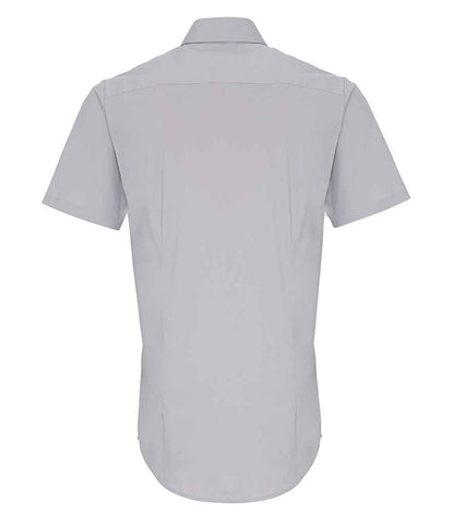 Premier - Short Sleeve Stretch Fit Poplin Shirt - Pierre Francis