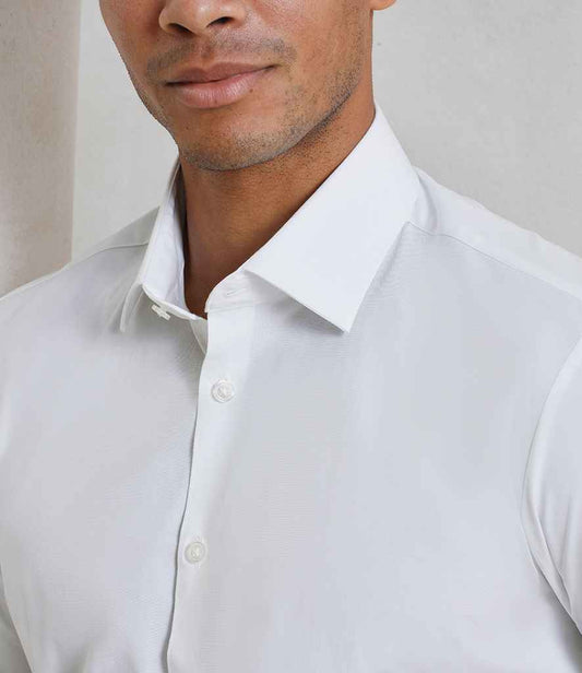 Premier - Short Sleeve Stretch Fit Poplin Shirt - Pierre Francis