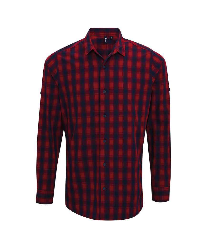 Premier - Mulligan Check Long Sleeve Shirt - PR250 RD/NV S