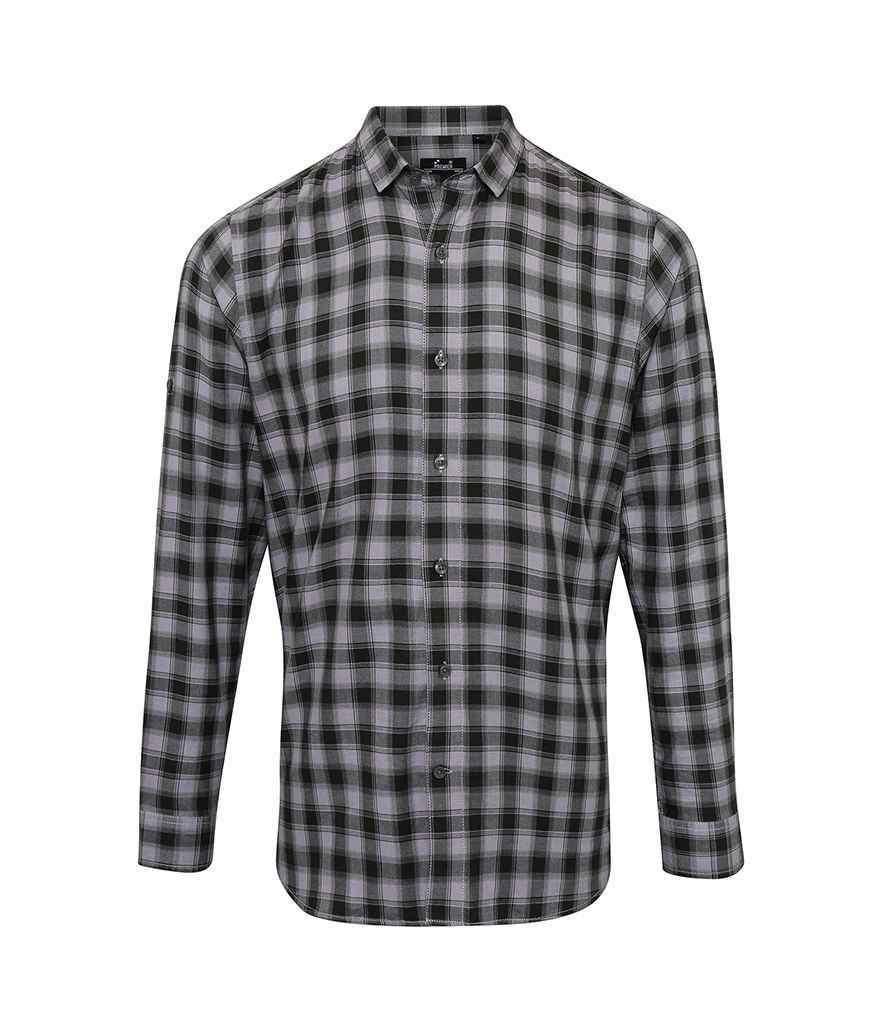 Premier - Mulligan Check Long Sleeve Shirt - PR250 STE/B S