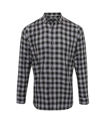 Premier - Mulligan Check Long Sleeve Shirt - PR250 STE/B S