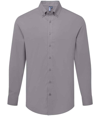 Premier - Supreme Long Sleeve Oxford Shirt - PR284 STE XS