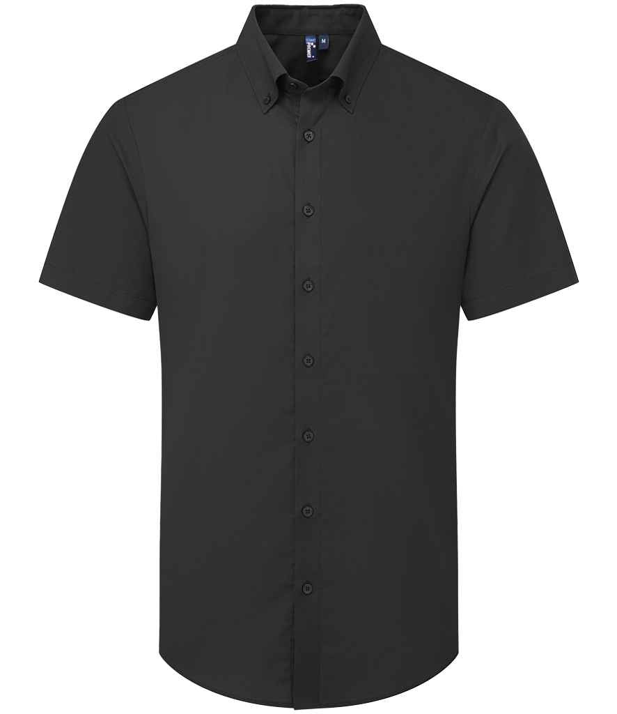 Premier - Supreme Short Sleeve Oxford Shirt - PR286 BLK XS