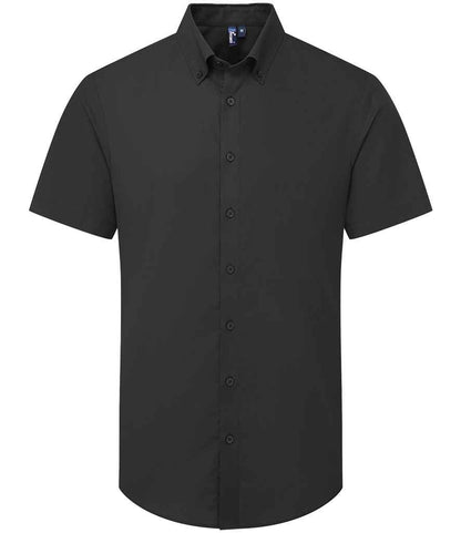 Premier - Supreme Short Sleeve Oxford Shirt - PR286 BLK XS