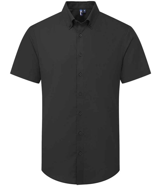 Premier - Supreme Short Sleeve Oxford Shirt - PR286 BLK XS