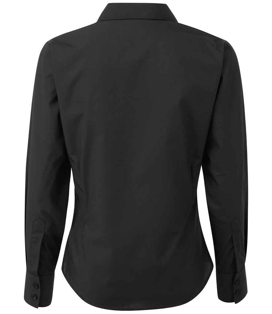 Premier - Ladies Long Sleeve Poplin Blouse - Pierre Francis