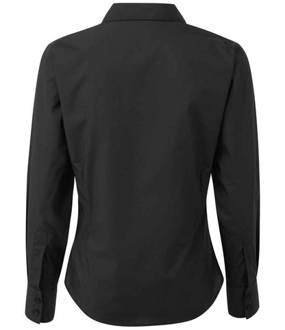 Premier - Ladies Long Sleeve Poplin Blouse - Pierre Francis