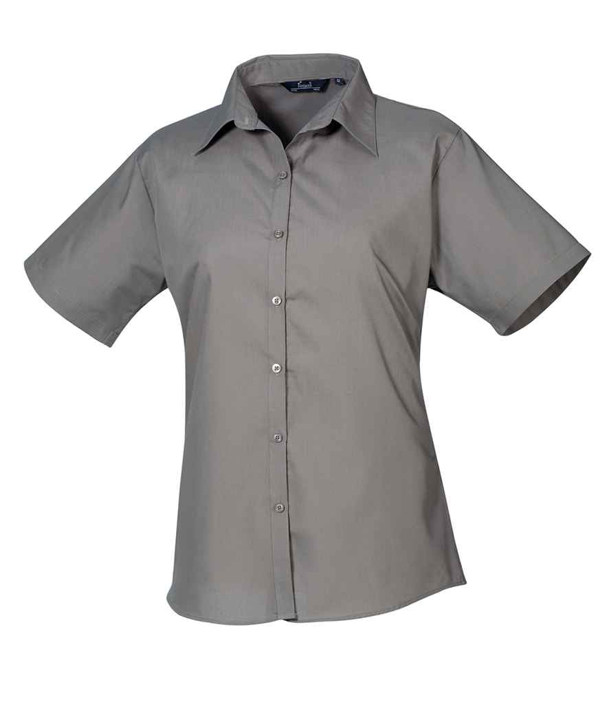 Premier - Ladies Short Sleeve Poplin Blouse