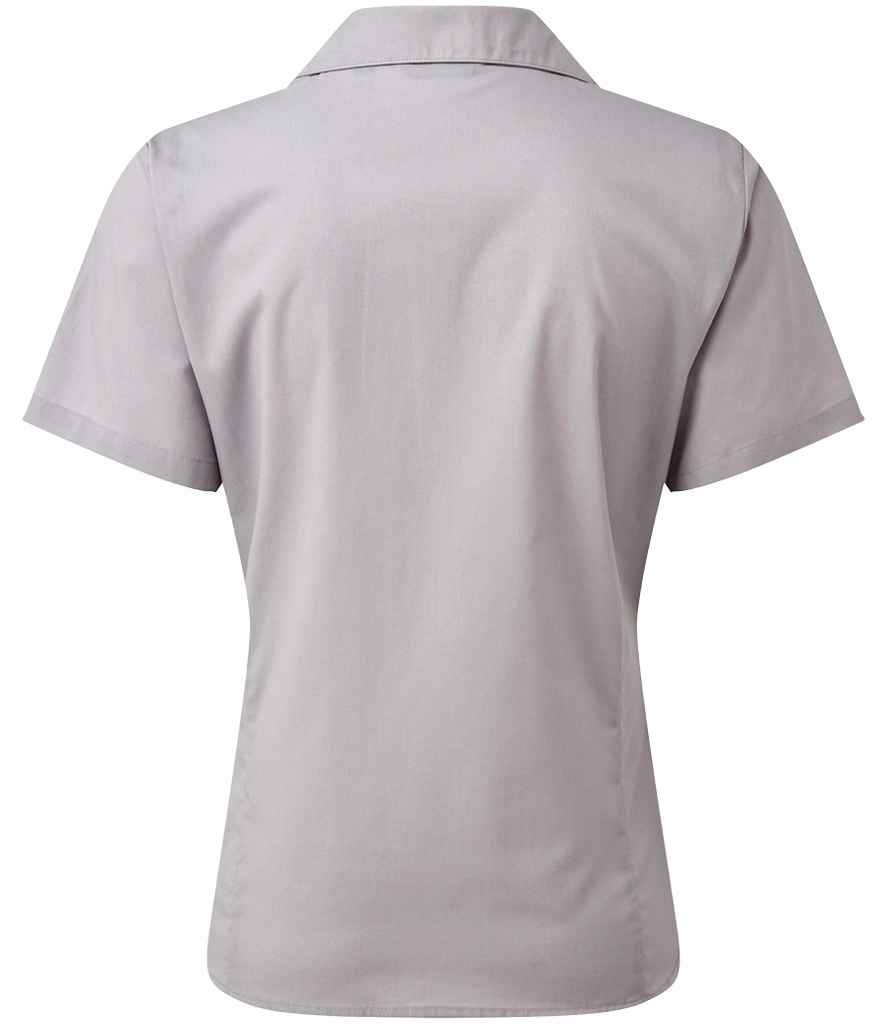 Premier - Ladies Short Sleeve Poplin Blouse - Pierre Francis