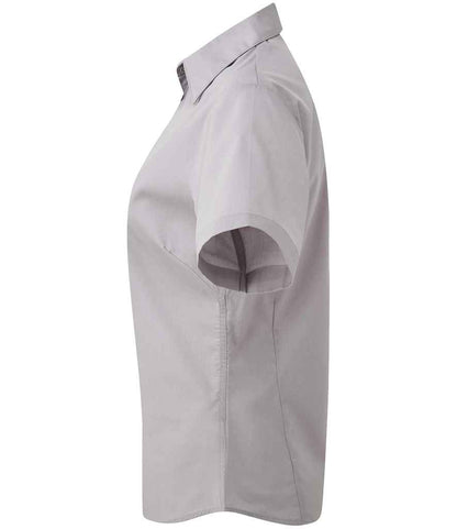 Premier - Ladies Short Sleeve Poplin Blouse - Pierre Francis