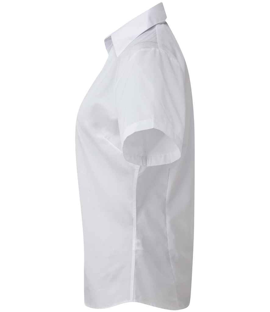 Premier - Ladies Short Sleeve Poplin Blouse - Pierre Francis