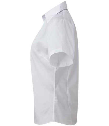 Premier - Ladies Short Sleeve Poplin Blouse - Pierre Francis