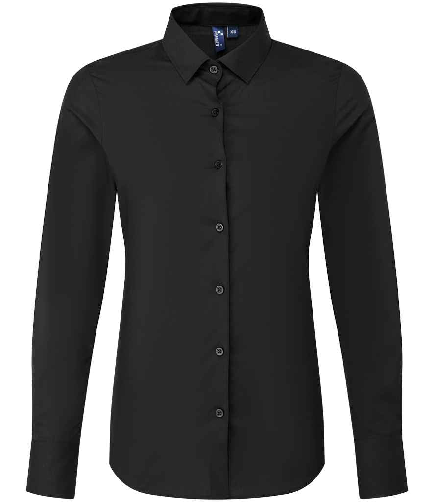 Premier - Ladies Recyclight® Long Sleeve Poplin Shirt