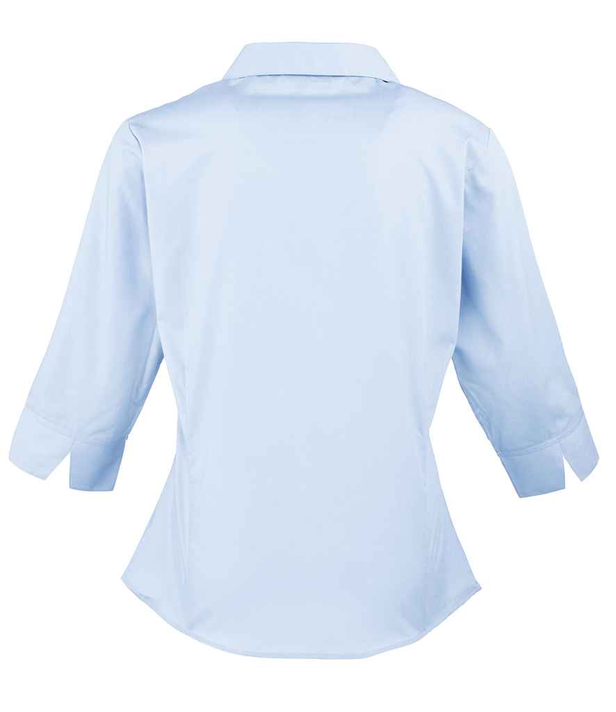 Premier - Ladies 3/4 Sleeve Poplin Blouse