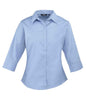 Premier - Ladies 3/4 Sleeve Poplin Blouse - Pierre Francis