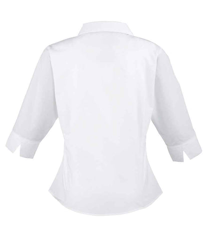 Premier - Ladies 3/4 Sleeve Poplin Blouse