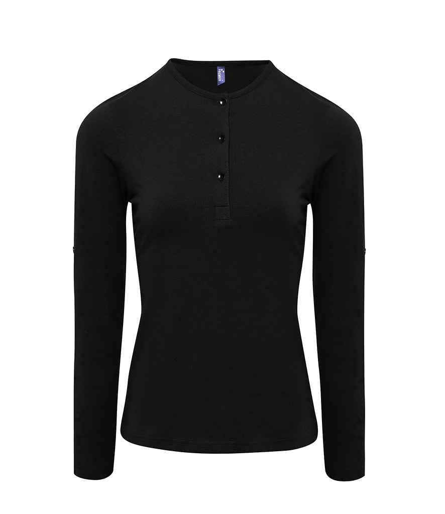 Premier - Ladies Long John Roll Sleeve T-Shirt