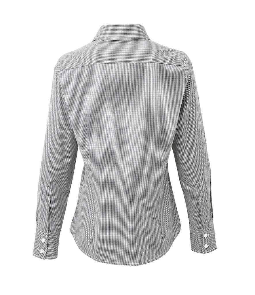 Premier - Ladies Gingham Long Sleeve Shirt - Pierre Francis