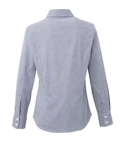 Premier - Ladies Gingham Long Sleeve Shirt - Pierre Francis
