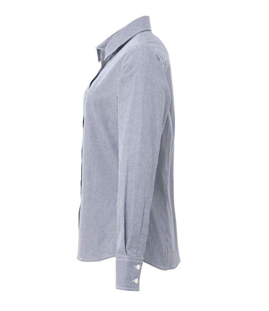 Premier - Ladies Gingham Long Sleeve Shirt - Pierre Francis