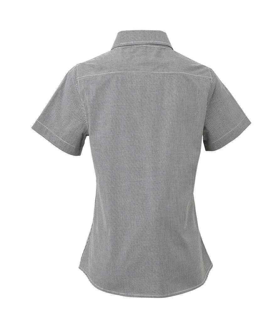 Premier - Ladies Gingham Short Sleeve Shirt - Pierre Francis