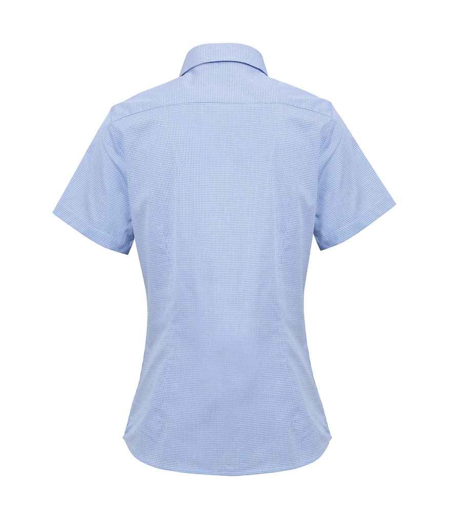 Premier - Ladies Gingham Short Sleeve Shirt - Pierre Francis