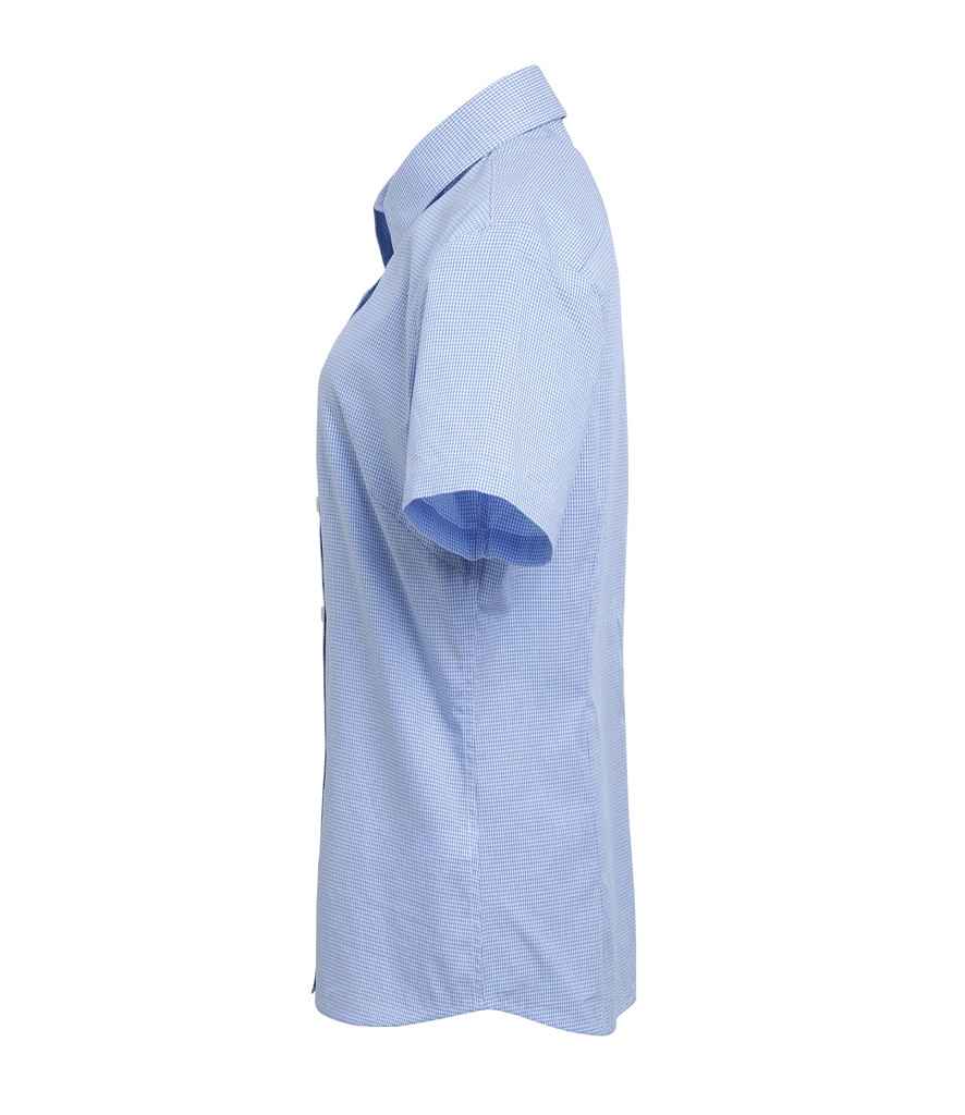 Premier - Ladies Gingham Short Sleeve Shirt - Pierre Francis