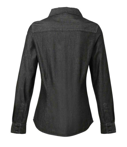 Premier - Ladies Jeans Stitch Denim Shirt - Pierre Francis
