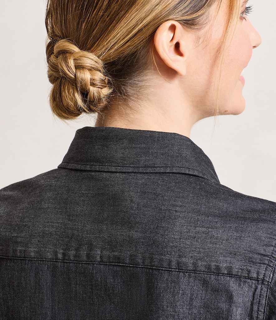 Premier - Ladies Jeans Stitch Denim Shirt - Pierre Francis
