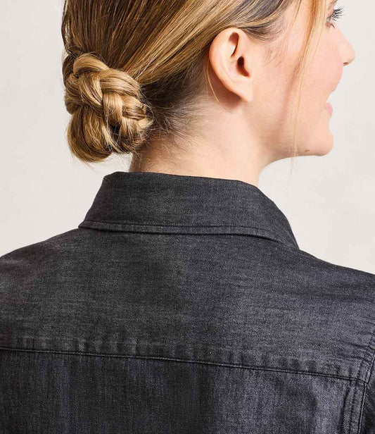 Premier - Ladies Jeans Stitch Denim Shirt - Pierre Francis