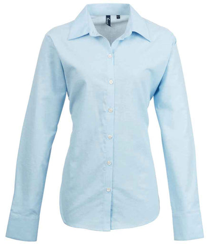 Premier - Ladies Signature Long Sleeve Oxford Shirt - PR334 LBL 8