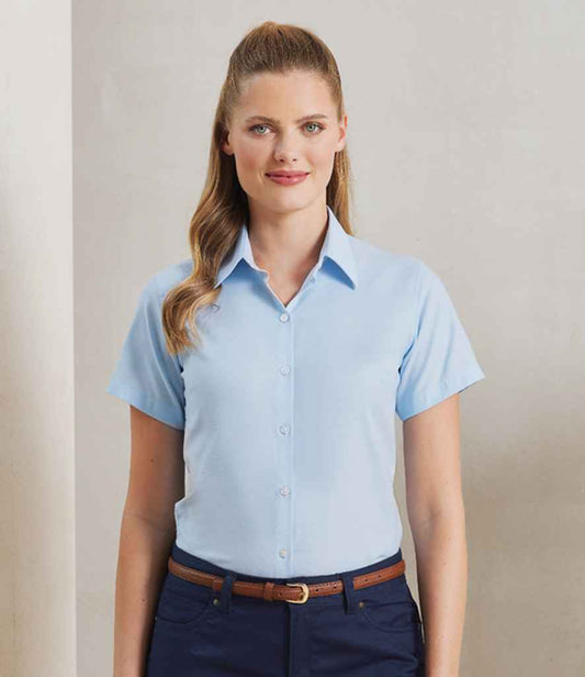 Premier - Ladies Signature Short Sleeve Oxford Shirt - Pierre Francis