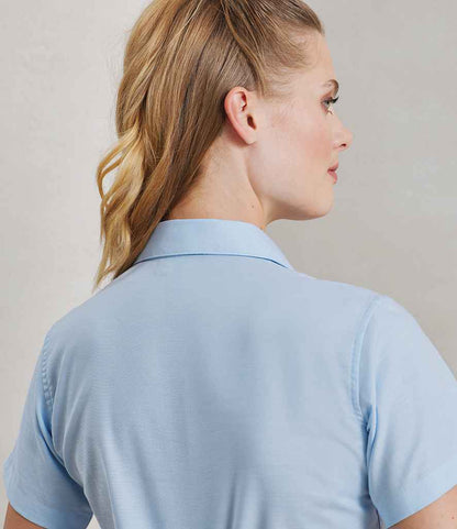 Premier - Ladies Signature Short Sleeve Oxford Shirt - Pierre Francis