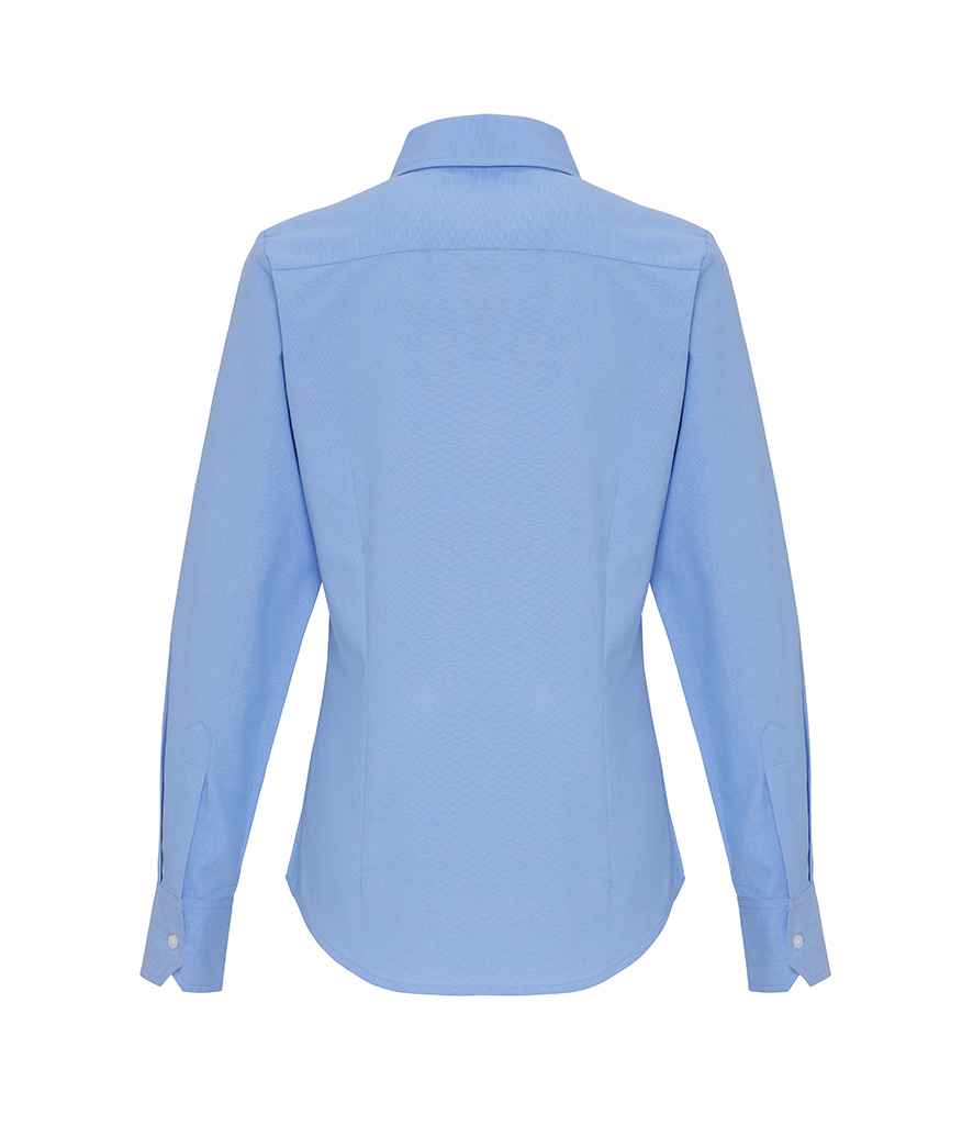 Premier - Ladies Long Sleeve Striped Oxford Shirt