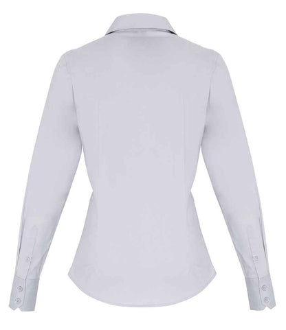 Premier - Ladies Long Sleeve Stretch Fit Poplin Shirt - Pierre Francis