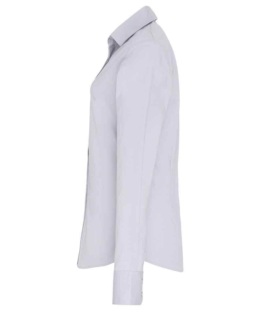 Premier - Ladies Long Sleeve Stretch Fit Poplin Shirt - Pierre Francis