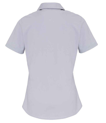 Premier - Ladies Short Sleeve Stretch Fit Poplin Shirt - Pierre Francis