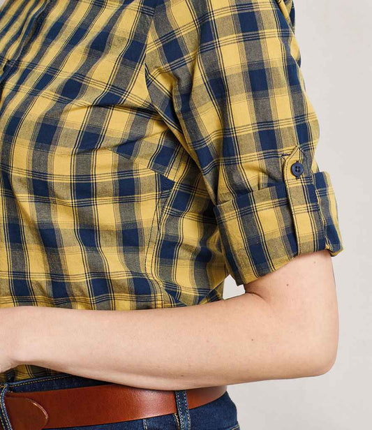 Premier - Ladies Mulligan Check Long Sleeve Shirt - Pierre Francis