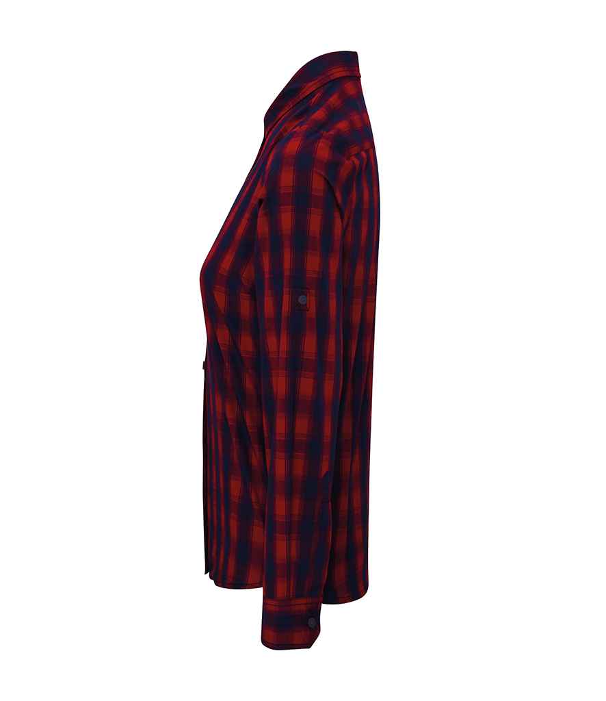 Premier - Ladies Mulligan Check Long Sleeve Shirt - Pierre Francis