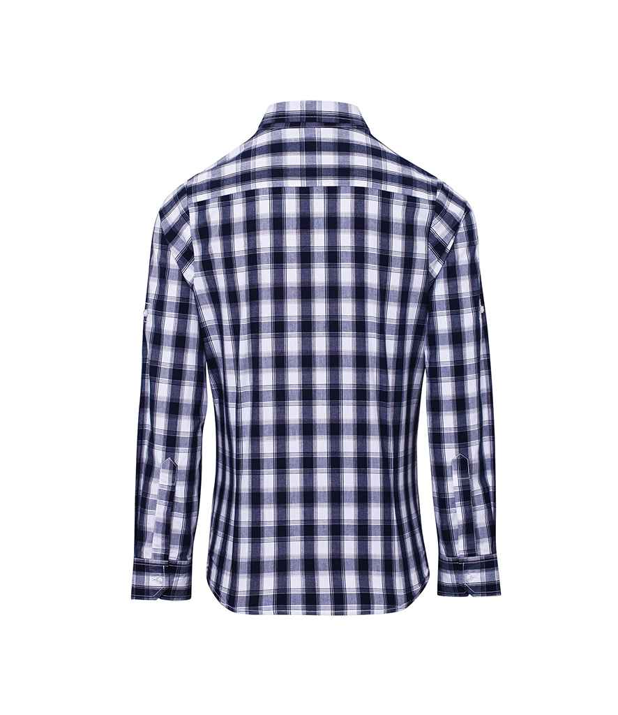 Premier - Ladies Mulligan Check Long Sleeve Shirt - Pierre Francis