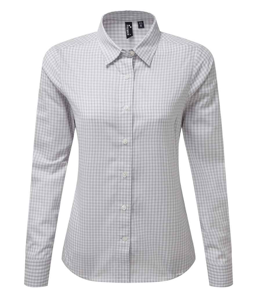 Premier - Ladies Maxton Check Long Sleeve Shirt