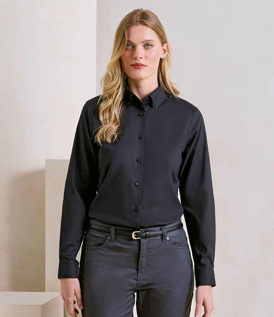 Premier - Ladies Supreme Long Sleeve Oxford Shirt - Pierre Francis