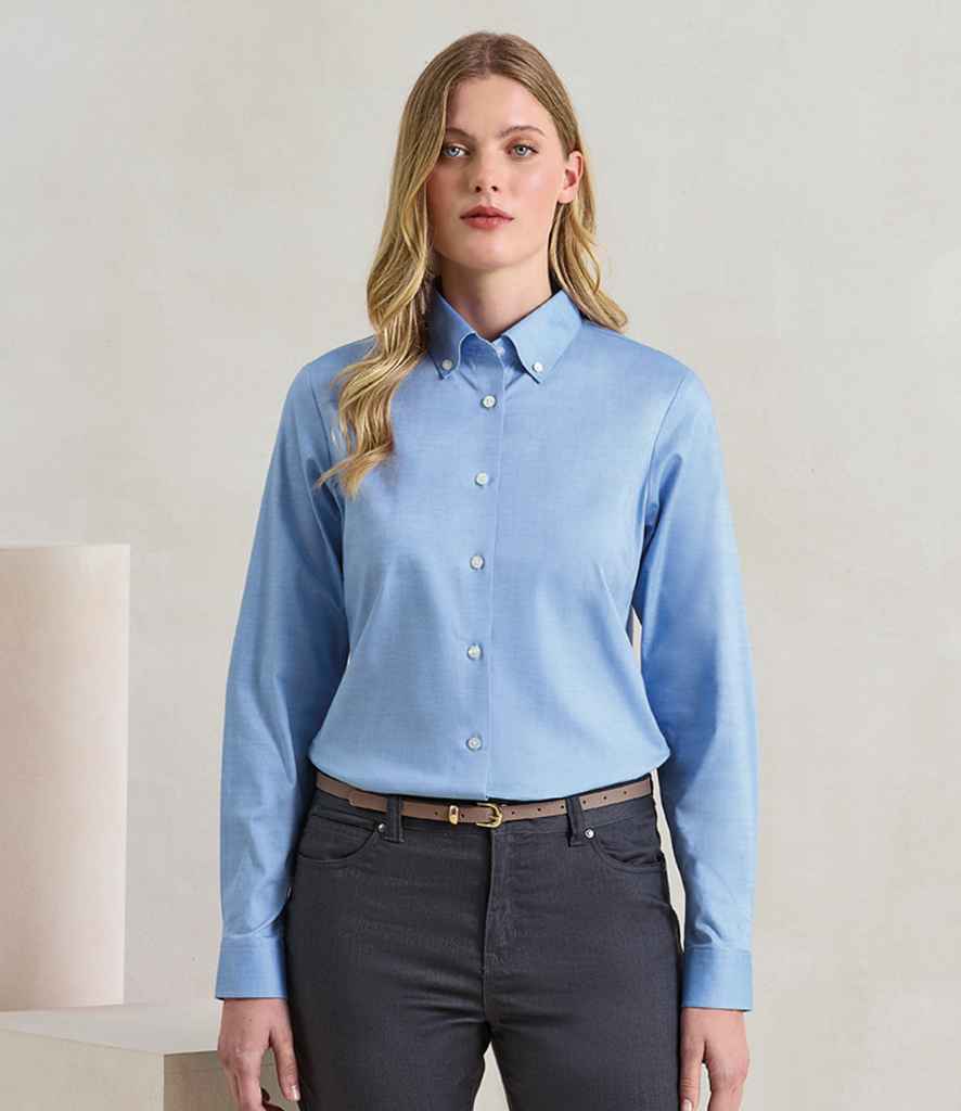 Premier - Ladies Supreme Long Sleeve Oxford Shirt - Pierre Francis