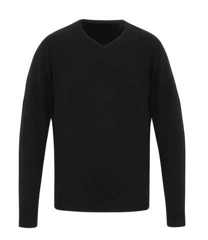 Premier - Essential Acrylic V Neck Sweater - PR400 BLK XS