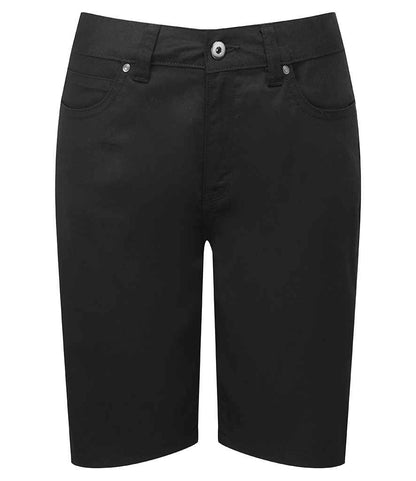 Premier - Ladies Performance Chino Shorts - PR572 BLK 8