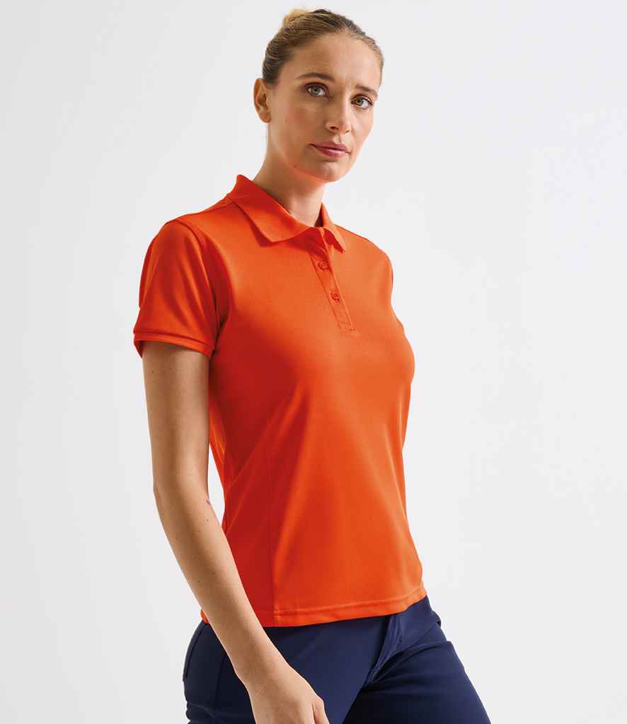 Premier - Ladies Coolchecker® Plus Piqué Polo Shirt - PR632 ORA XS