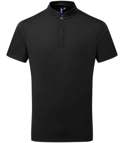 Premier - Essential Coolchecker® Short Sleeve Chef's Shirt - PR646 BLK XS