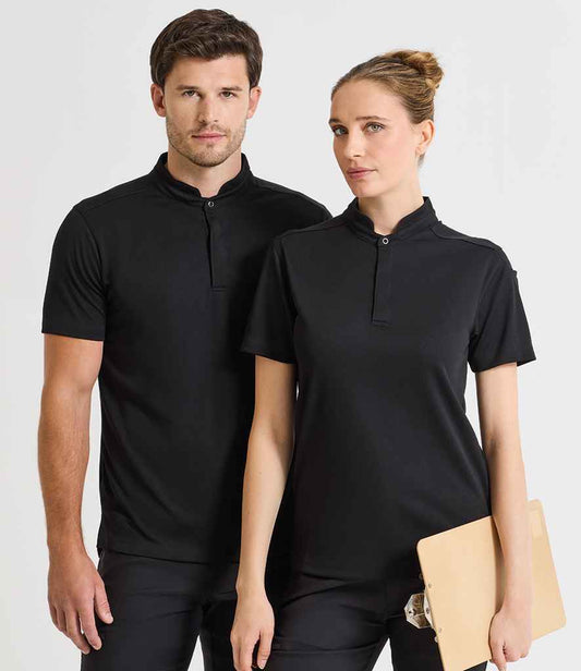 Premier - Essential Coolchecker® Short Sleeve Chef's Shirt - PR646 BLK XS