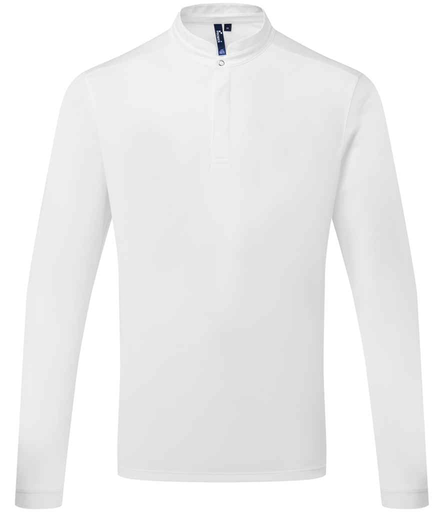 Premier - Essential Coolchecker® Long Sleeve Chef's Shirt - PR647 BLK XS