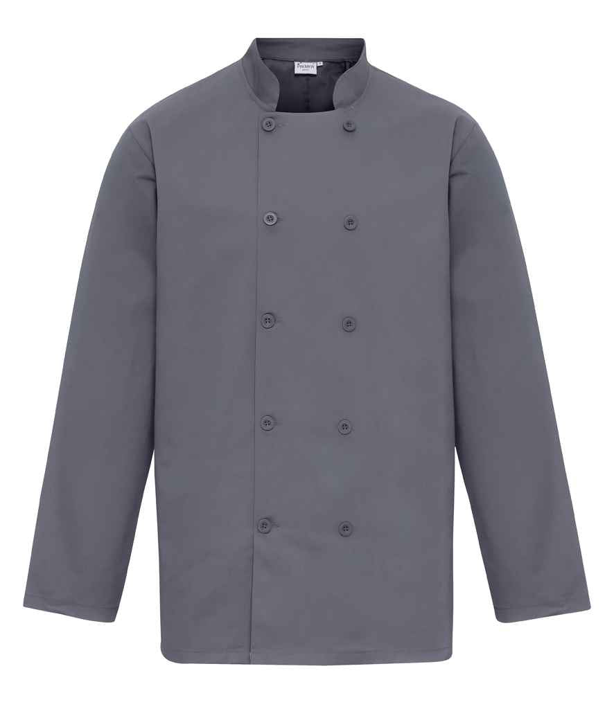 Premier - Long Sleeve Chef's Jacket - PR657 STE XS